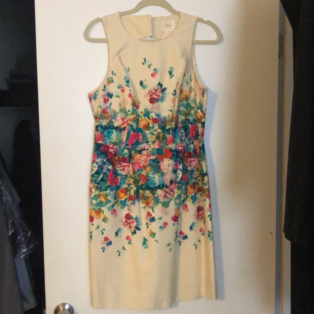 Anthropologie floral dress, worn once, like new condition. Size 12
